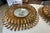 Pair Gilt Metal Eyelash Sunburst Convex Wall Mirrors For Sale - Image 15 of 18