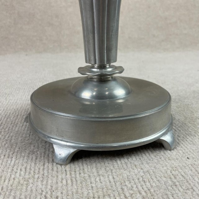 Metal Candelabras by Just Andersen for GAB Guldsmedsaktiebolaget, Denmark / Sweden, 1931, Set of 2 For Sale - Image 7 of 11