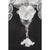 Contemporary Venetian White and Transparent Floral Murano Glass Wall Sconce by Simoeng for Simoeng For Sale - Image 3 of 7
