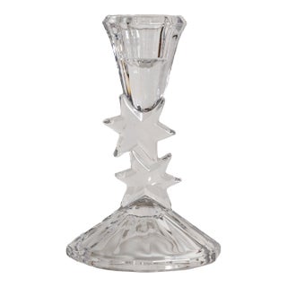 Candeliere Con Stelle in Argento by Evita Crystal For Sale