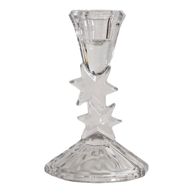 Candeliere Con Stelle in Argento by Evita Crystal For Sale