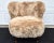 Listing is for an Ethan Puffy Lounge Chair in "honey" colored long haired New Zealand sheepskin. Solid walnut legs with...