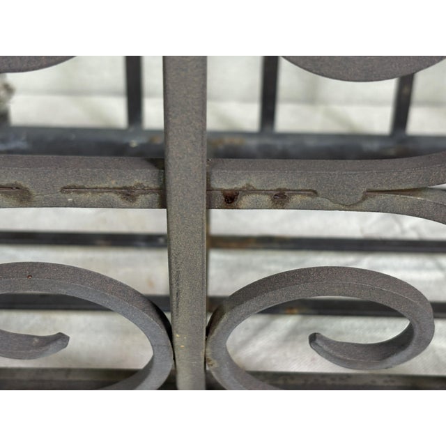 Late 20th Century Set of Four Wrought Iron Window Boxes For Sale - Image 6 of 12