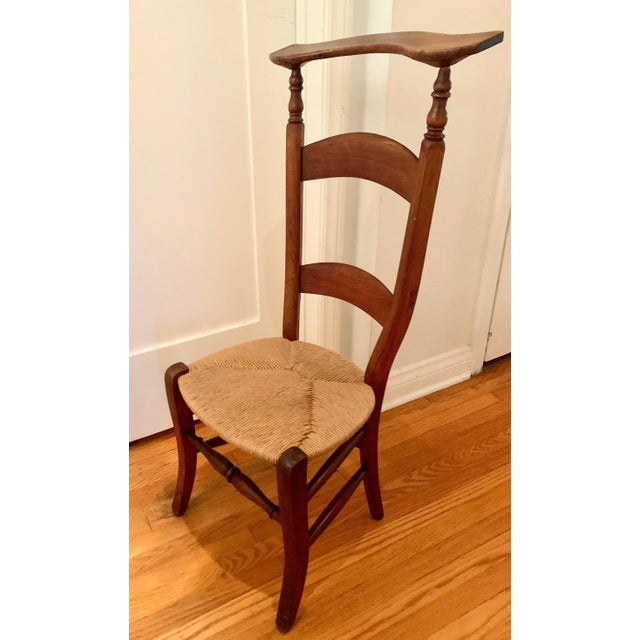 Wooden Prie Dieu Chair. A handsome piece with an origin as a prayer chair, however, in modern homes is a compliment to...