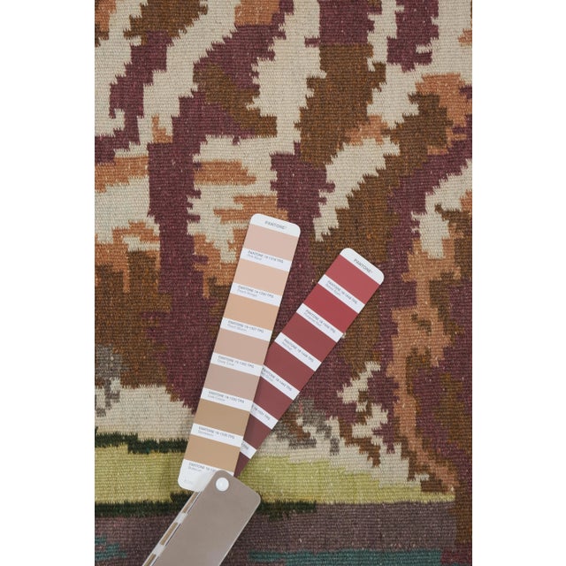 Vintage Tiger Kilim Rug - Animal Tapestry For Sale - Image 10 of 13