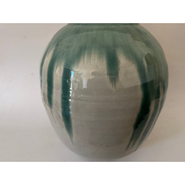 19th Century Japanese Celedon Glazed Jar For Sale In Los Angeles - Image 6 of 6