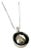 Mid 20th Century American Navy Sailor Cap Vintage Sterling Silver Charm on New 18 Inch Sterling Silver Chain Necklace For Sale