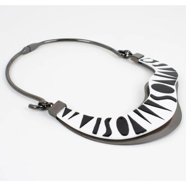 2010s Missoni Bi-Color Rigid Collar Necklace, Spring 2014 Collection For Sale - Image 5 of 11