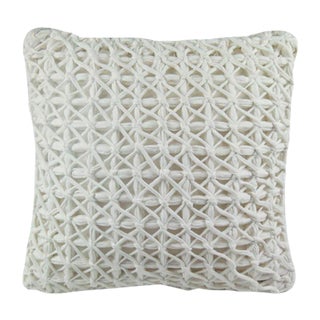 White Webbiecomb Pillow by R & U Atelier For Sale