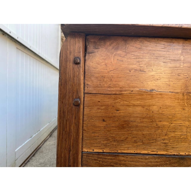 Antique Oak Trunk, 19th Century For Sale - Image 14 of 18