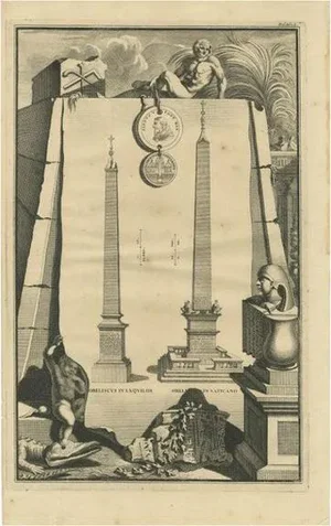 J. Goeree, Vatican Obelisk, 1705, Paper
