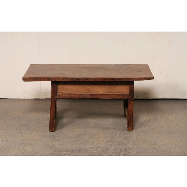 Wood Late 18th Century Two-Drawer Coffee Table, Spain For Sale - Image 7 of 11