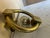 Vintage French Brass Door Knocker With Antique Backplate For Sale In San Francisco - Image 6 of 10