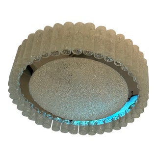 Doria Leuchten Glass Tubes Flush Mount Chandelier 1960s For Sale