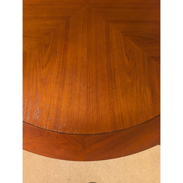 Mid Century Modern Round Walnut Coffee Table by Heritage, C1960s For Sale - Image 10 of 13