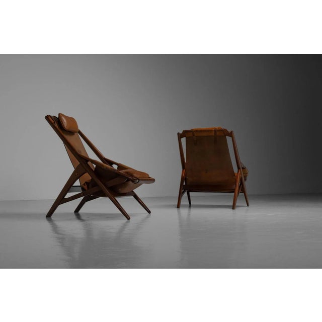 1950s Hunting Chairs by W.D. Andersag for Piacenza, Italy, 1959, Set of 2 For Sale - Image 5 of 18