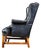 Vintage Tufted Leather Chesterfield Armchair in Cornflower Blue For Sale
