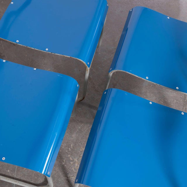 Tubular Metal Outdoor Dining Chairs from Pel Cox, 1950s, Set of 6 For Sale - Image 14 of 18