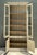 Late 20th Century Vintage Distressed Wood and Glass Tall Cabinet For Sale - Image 5 of 14