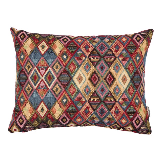 Inca Geometric Woven Cushion With Feather Filler - 30x42cm (12"x17") For Sale