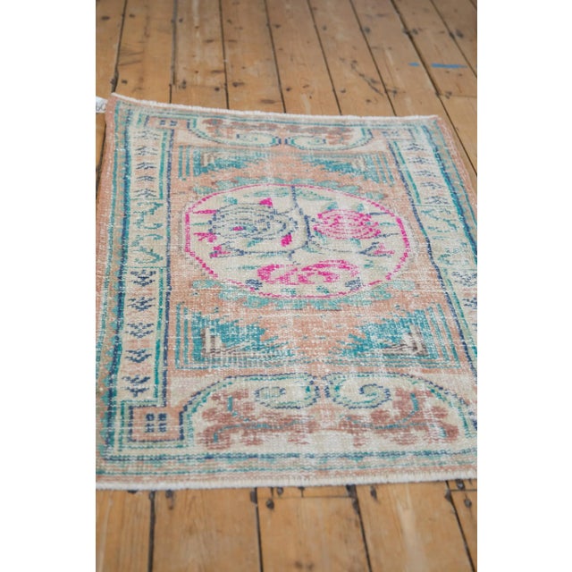Turkish Vintage Distressed Oushak Rug - 2'8" X 3'7" For Sale - Image 3 of 8