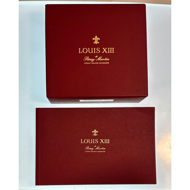 Late 20th Century Louis XIII De Rémy Martin Signed Crystal Miniature Decanter in Original Presentation Box With Original Stopper & Booklet For Sale In Cleveland - Image 6 of 10