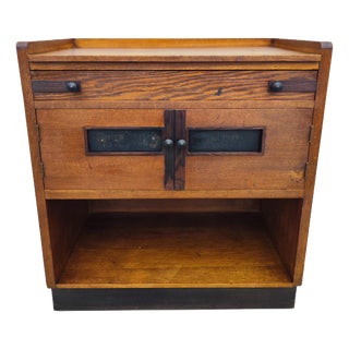 Amsterdam School Oak Cabinet For Sale