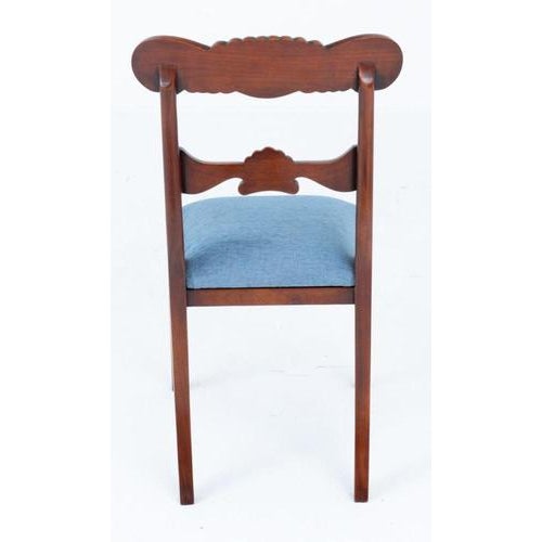 Regency Revival Dining Chairs in Mahogany, 1890s, Set of 10 For Sale - Image 4 of 5