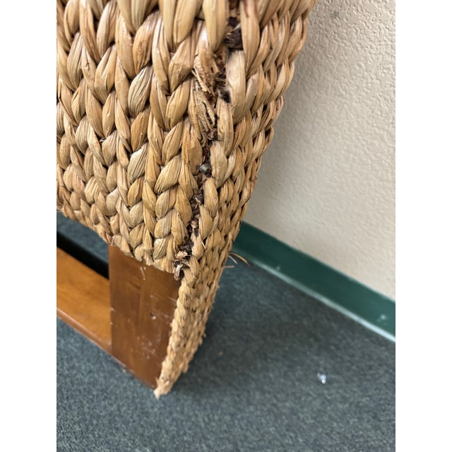 California King Size Pottery Barn Seagrass Headboard Chairish