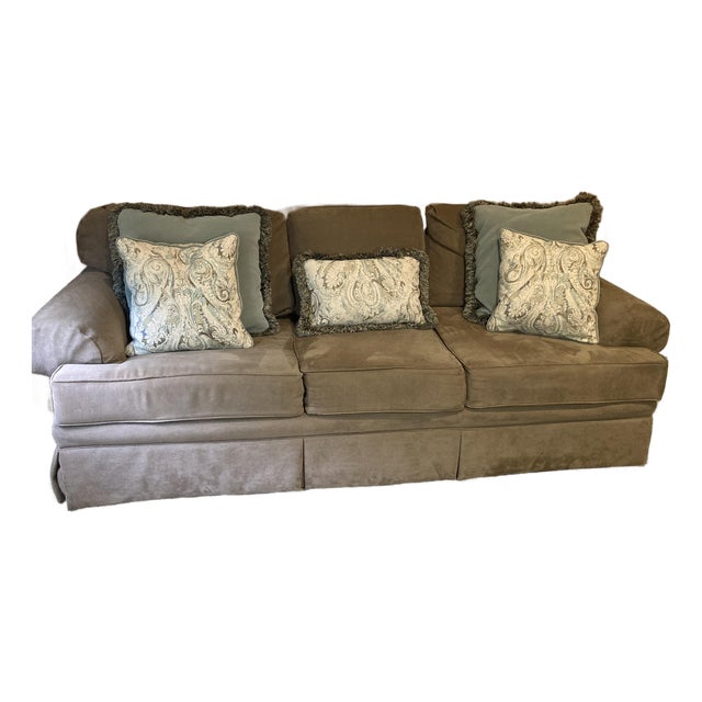 Vintage Custom 8-Way Hand-Tied Sofa – Exceptional Condition (Nc Bench-Made For Sale