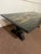 Early 20th Century Early 20th Century Chinoiserie Black Hand-Painted, Trestle Coffee Table For Sale - Image 5 of 12