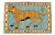 Vintage Turkish Leopard Hunting Design Rug- 4′ × 6′ For Sale