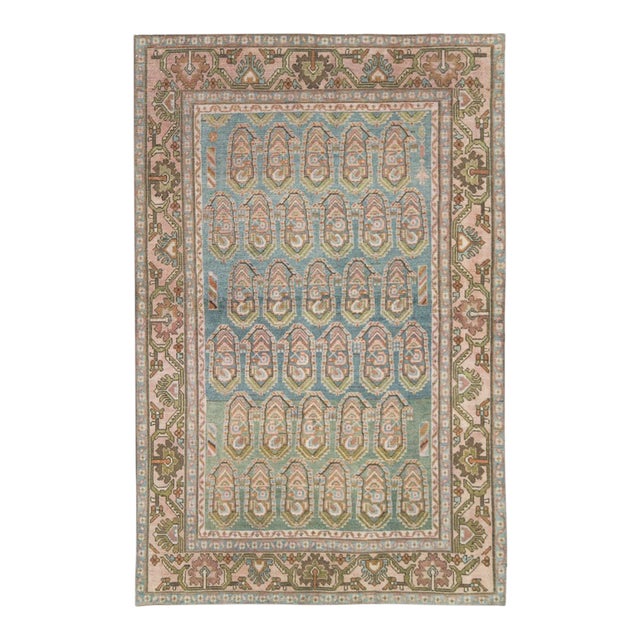 Galerie Shabab Collection Mid-20th Century Persian Malayer Accent Rug For Sale