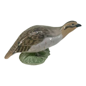 Peter Gerold for Royal Copenhagen Vintage Porcelain Quail Bird