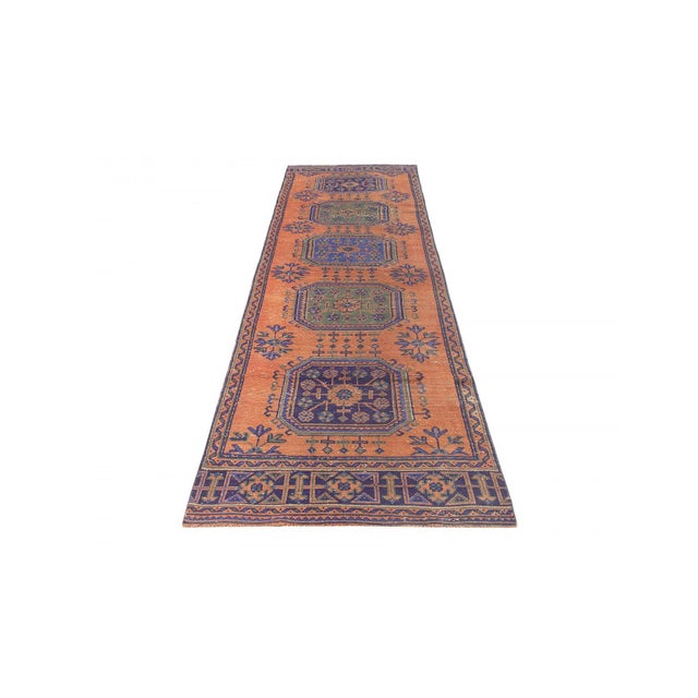 Decorative washed out handknotted vintage rug from Konya region of Turkey. Approximately 50-60 years old. In very good...