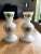 White Marble Candle Holders - A Pair For Sale - Image 6 of 6