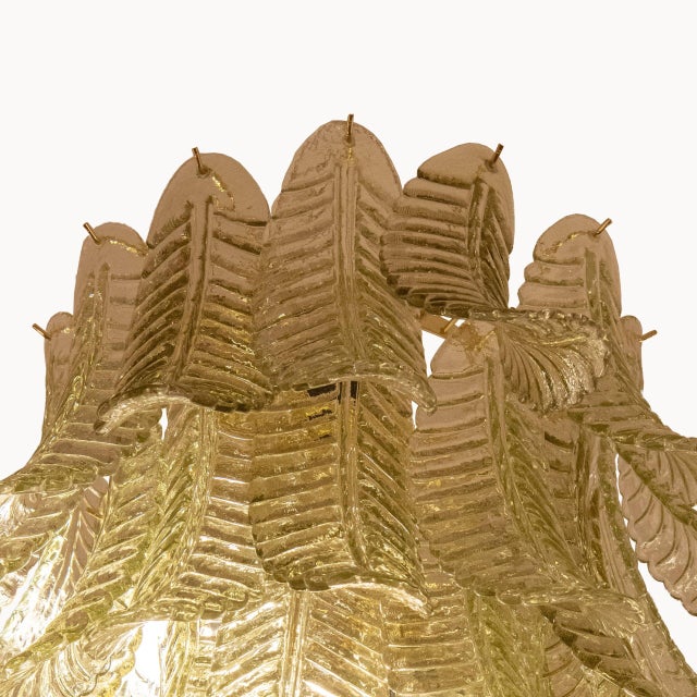 Murano Green Fern Lamp For Sale - Image 3 of 6