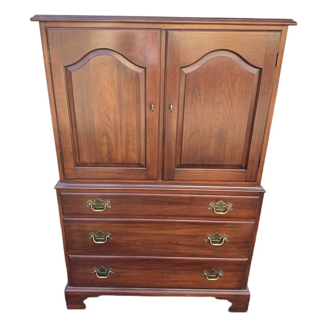 Late 20th Century Henkel Harris Gentlemans Chest or Armoire For Sale
