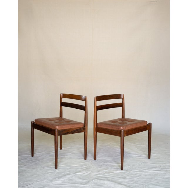 A superb vintage Danish chair, model 301, by Kai Kristiansen. Made in Denmark by Magnus Olsen, it dates from the 1960s....