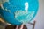 Wood Mid 20th Century Illuminated Topographic Globe — Ussr Cold War Era — Walnut Base — Brass Stand — Electric Light Globe For Sale - Image 7 of 8