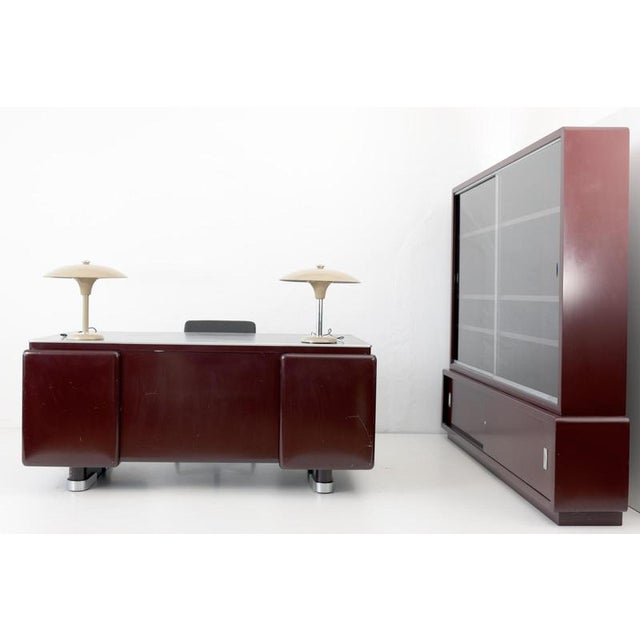 Steel desk designer: ahrend year: 1933 manufacturer: ahrend country: netherlands measurements: h 78 cm w 174 cm d 90 cm,...