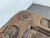 Wood Brutalist Side Table in the style of Savina For Sale - Image 7 of 8
