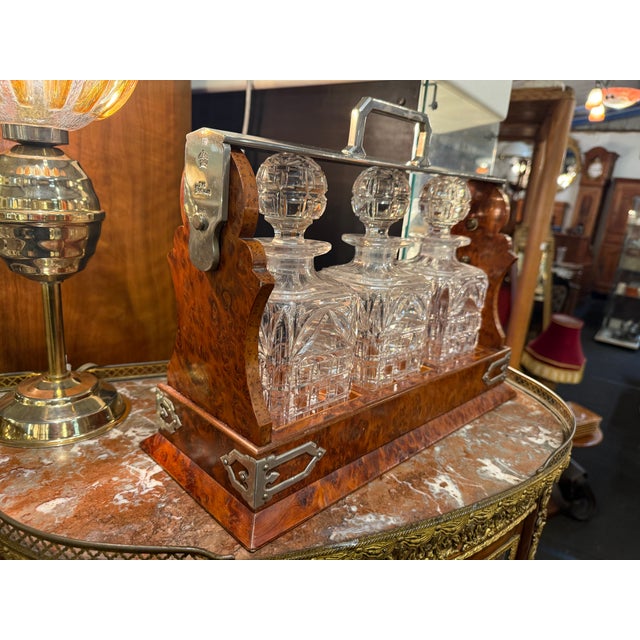 Bottles in Crystal Glass, Set of 4 For Sale - Image 3 of 7