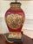 Chinoiserie Late 20th Century Hand-Painted Oxblood Red Asian Chinoiserie Ceramic Table Lamp With Shade For Sale - Image 3 of 9