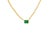Natural Zambian Emerald Necklace in 14k Solid Yellow Gold For Sale - Image 4 of 14
