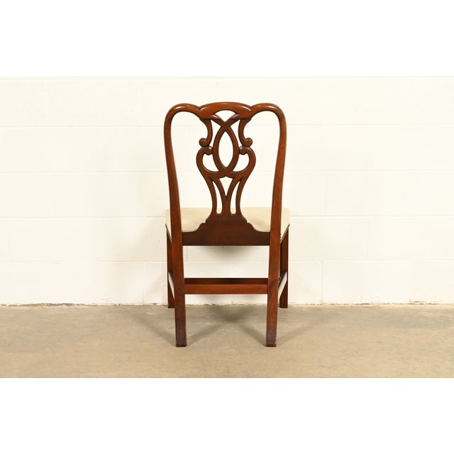 Baker Furniture Georgian Carved Mahogany Side Chair or Dining Chair For Sale - Image 12 of 13