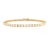 Metal 4.1ct Natural Opal Round Tennis Bracelet in 14k Solid Gold by VRJewels For Sale - Image 7 of 13