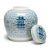 Chinoiserie Chinese Blue & White Double Happiness Spice Jar For Sale - Image 3 of 7