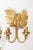 Hollywood Regency Hollywood Regency Gilt Acanthus Leaf Wall Lights, 1950s, Set of 3 For Sale - Image 3 of 17