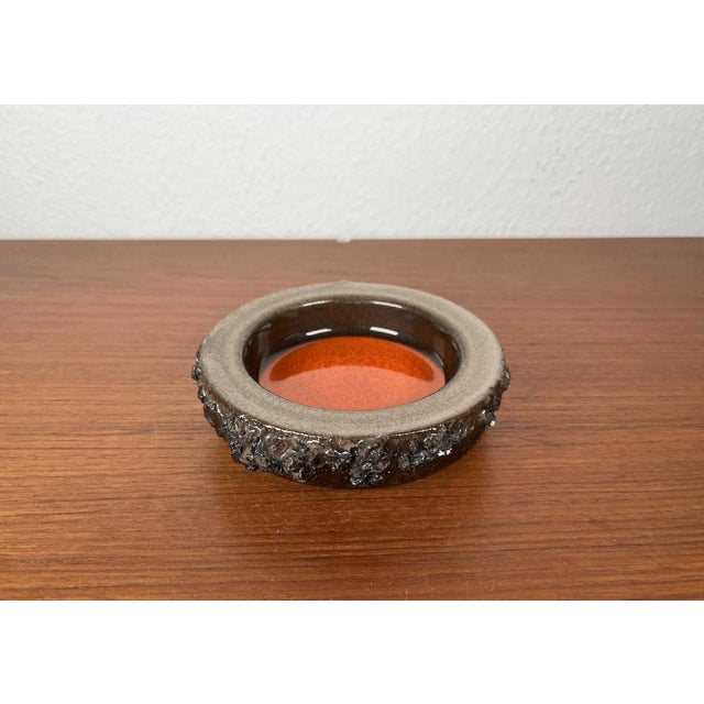 Mid-Century Modern Ceramic Fat Lava Bowl from Glit Pottery, 1960s For Sale - Image 14 of 14